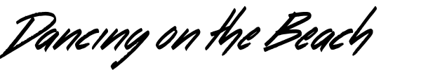 Dancing on the Beach font preview